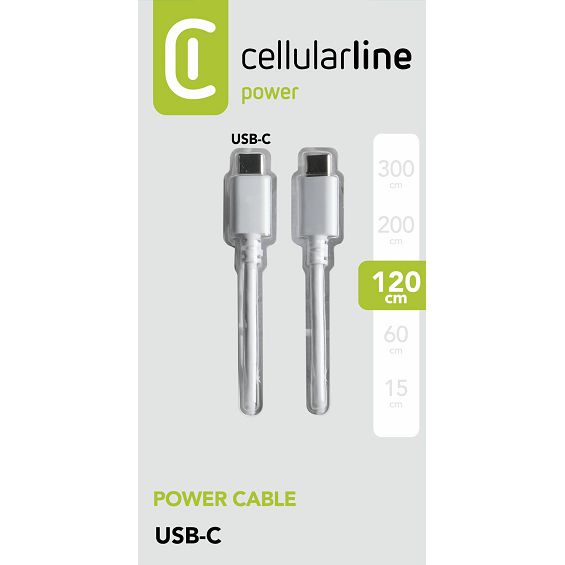 Kabel USB CELLULARLINE TYPE C-TYPE C 120cm-2