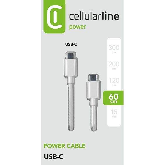 Kabel USB CELLULARLINE TYPE C-TYPE C 60cm-2