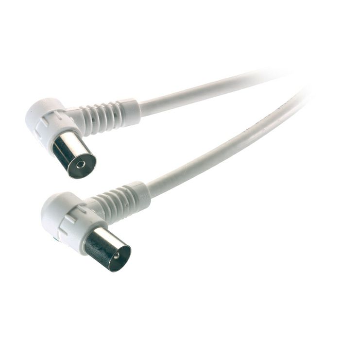 Kabel VIVANCO 48033, antenski coax na coax, kutni, 1.5m, bijeli