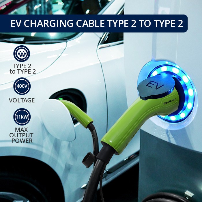 Kabel za punjenje automobila QOLTEC 52473 (Tip 2, 400V, 11kW, 16A, 5m)-7