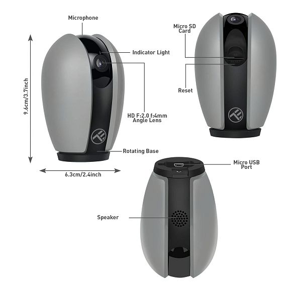 Nadzorna kamera unutarnja TELLUR SMART TLL331071 WiFi-7