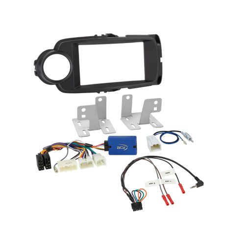 Kit za ugradnju radia Toyota Yaris(XP13) 09/2014-02/2020 crni-0