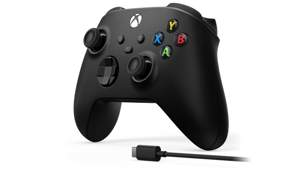 Microsoft Xbox Wireless Controller + USB-C Cable Black Gamepad Analogue / Digital PC, Xbox One, Xbox One S, Xbox One X, Xbox Series S, Xbox Series X-1