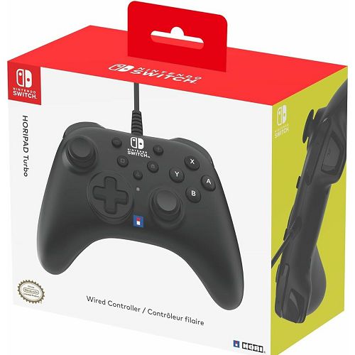 Kontroler NINTENDO Switch HORI Horipad Turbo, žičani crni-4