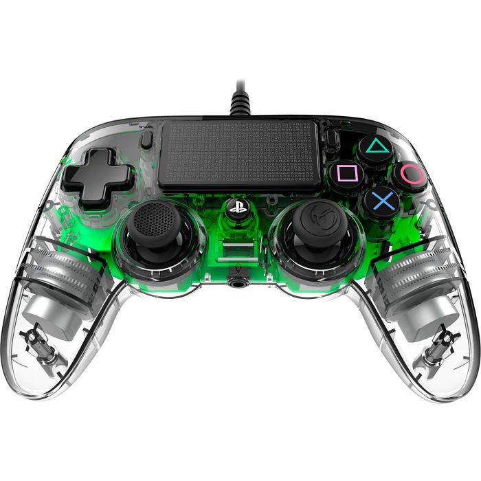 Kontroler PLAYSTATION 4 NACON Compact Light žični prozirno-zeleni (PC kompatibilan)-0