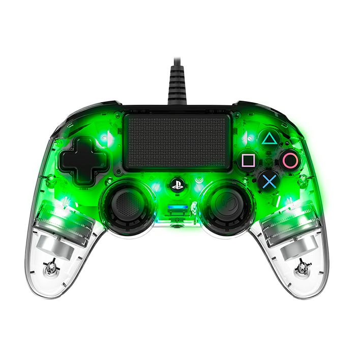 Kontroler PLAYSTATION 4 NACON Compact Light žični prozirno-zeleni (PC kompatibilan)-1