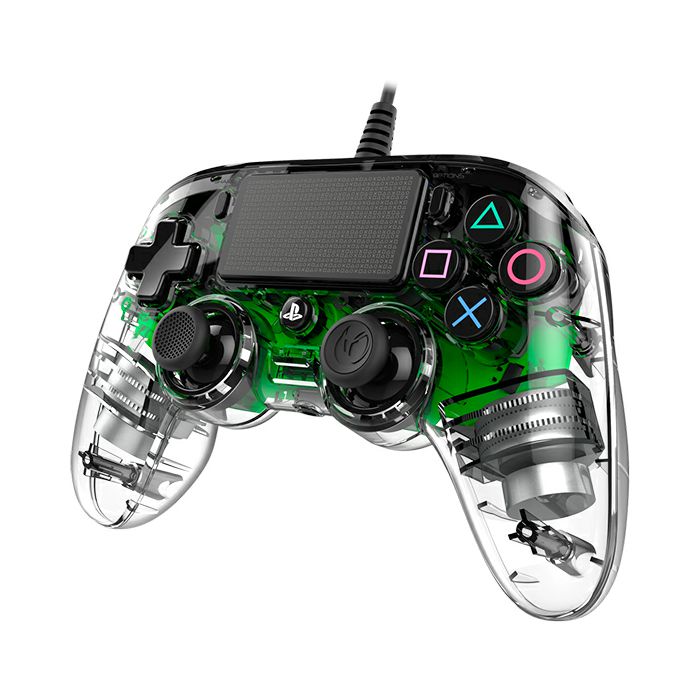 Kontroler PLAYSTATION 4 NACON Compact Light žični prozirno-zeleni (PC kompatibilan)-2