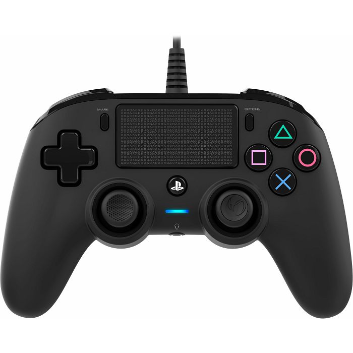 Kontroler PLAYSTATION 4 NACON žični crni (PC kompatibilan, 3m kabel)-0