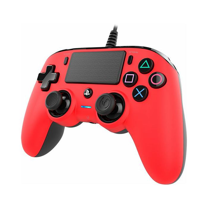 Kontroler za PLAYSTATION 4 NACON žični crveni (PC kompatibilan, 3m kabel)-1