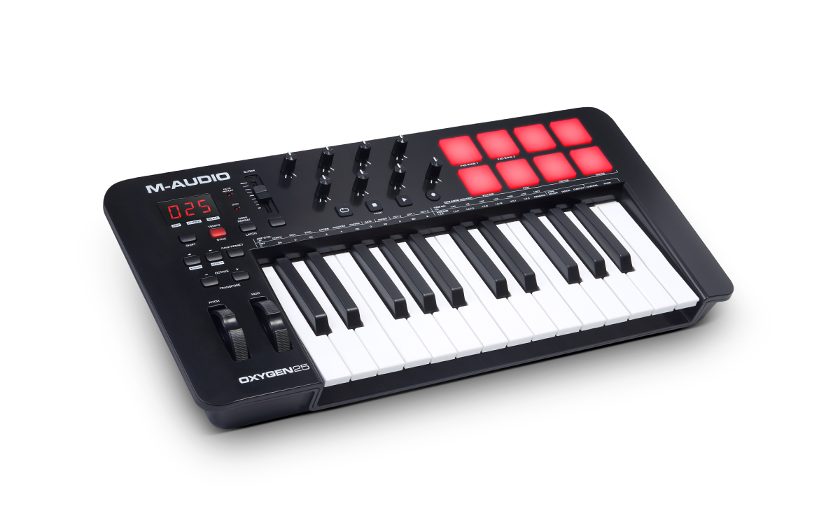 Kontrolna MIDI klavijatura M-AUDIO Oxygen 25 (MKV) (25 tipki, USB) crna-1