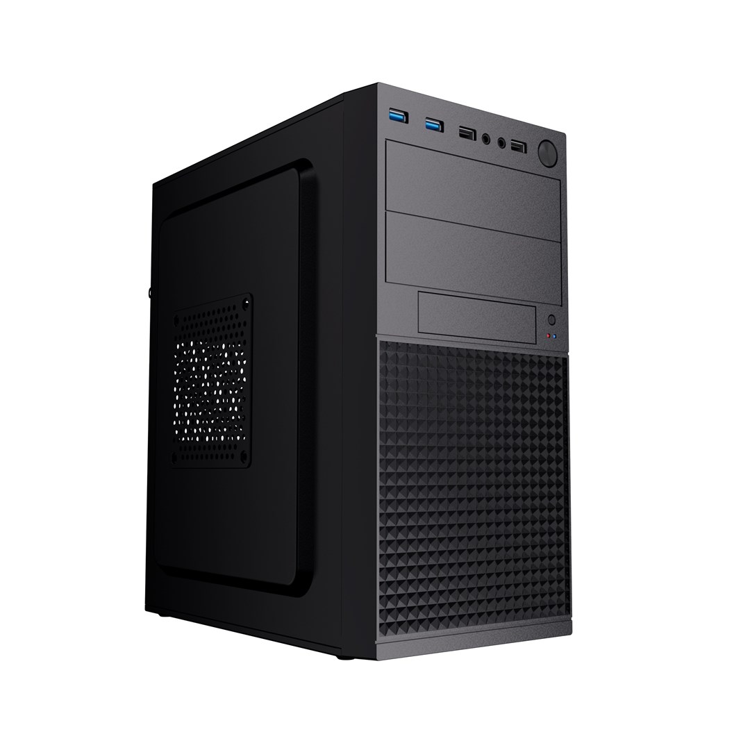 Kućište GEMBIRD Mini-tower Fornax K300, Micro-ATX, 2x USB 3.0 + 2x USB 2.0, black-0
