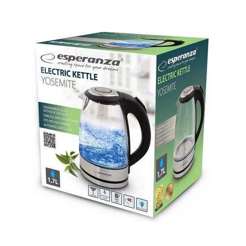 Kuhalo za vodu ESPERANZA EKK012, 1.7 L crni, višebojni 2200 W-2
