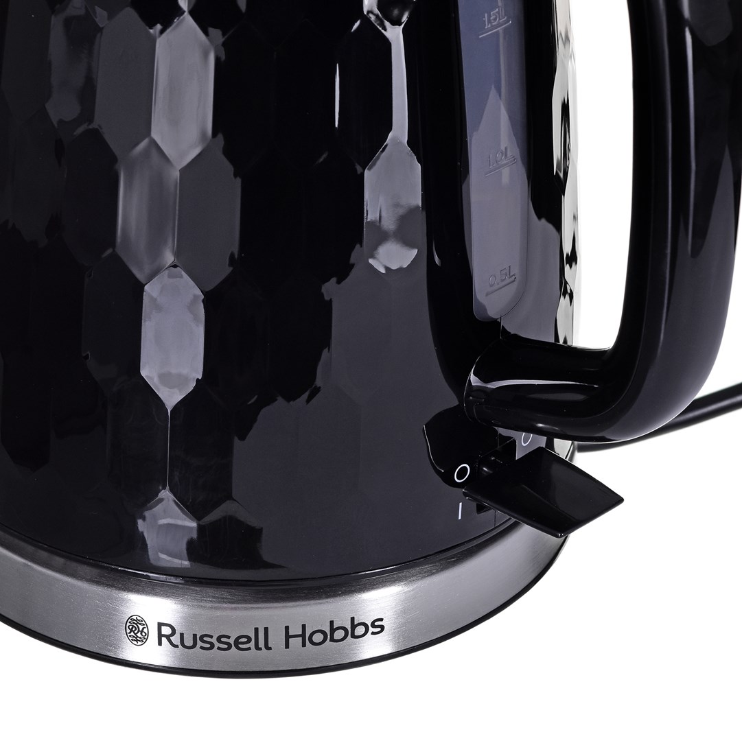 Russell Hobbs Honeycomb Black Kettle electric kettle 1.7 L 2400 W-4