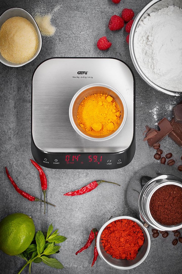 Kuhinjska vaga GEFU Preziso G-16430 (kapacitet do 5 kg, preciznost 1 g, digitalni ekran)-2