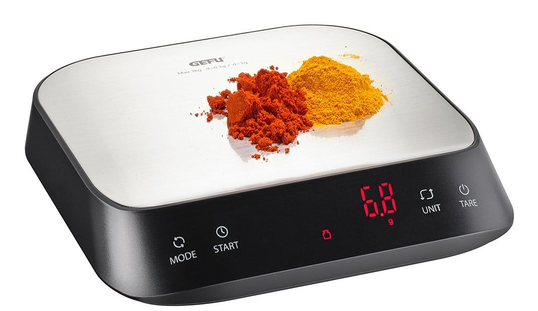 Kuhinjska vaga GEFU Preziso G-16430 (kapacitet do 5 kg, preciznost 1 g, digitalni ekran)