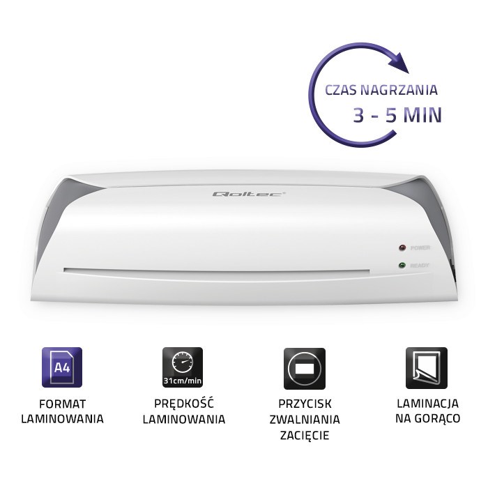 Qoltec 50327 Laminator LMR-0327 | A4-2