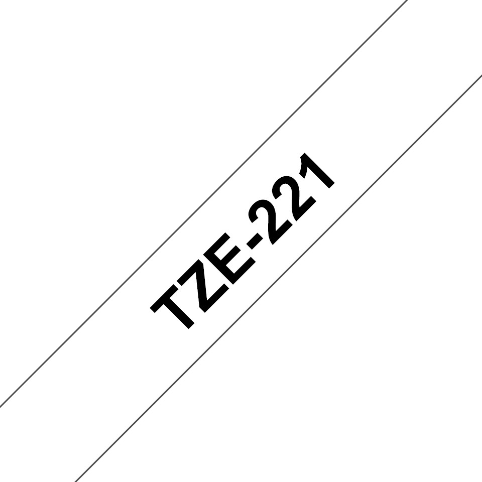 Laminirana traka BROTHER TZe-221 crna na bijeloj-1