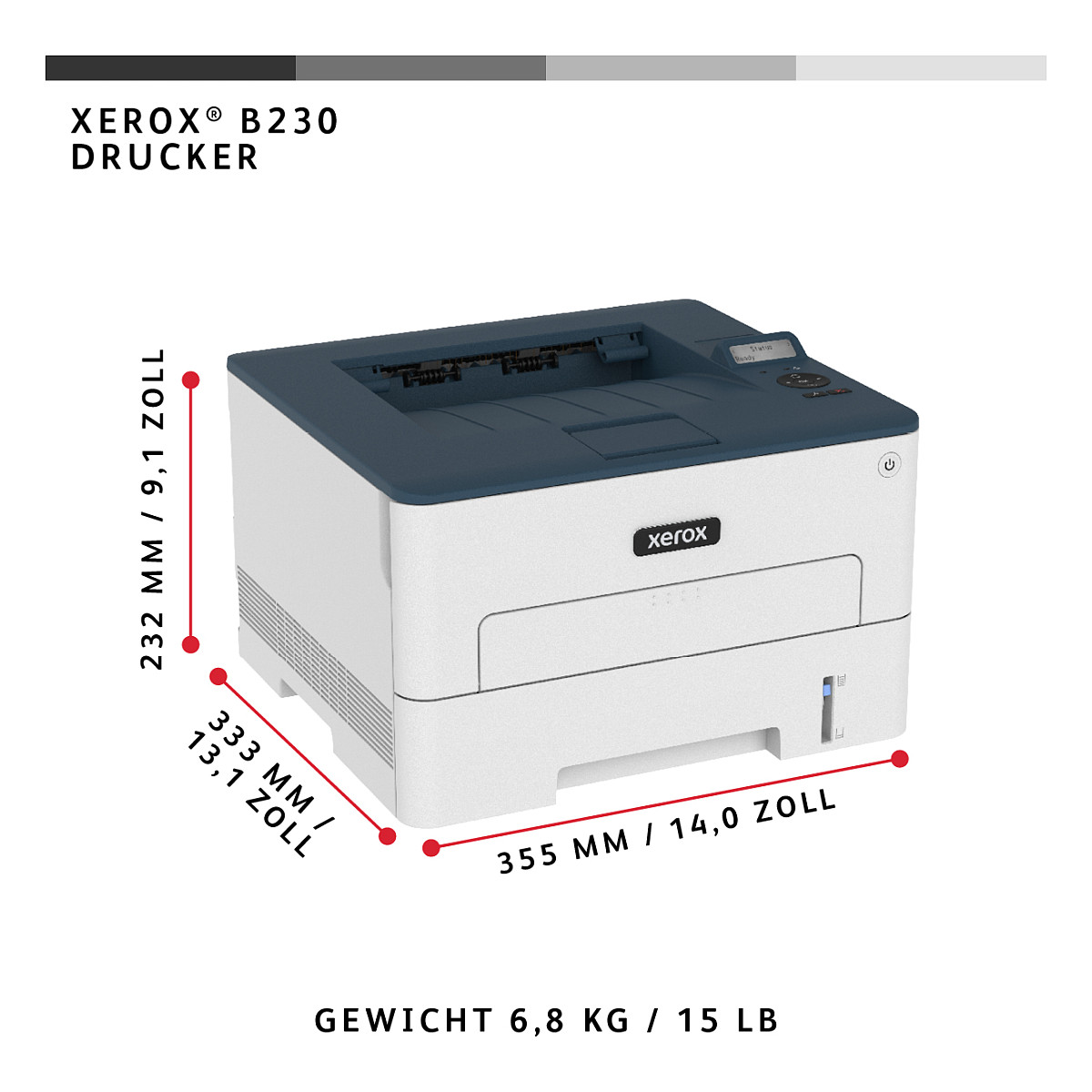 Laserski printer u crno-bijeloj boji XEROX B230DNI (A4, 34 stranica/min, mrežni)-15