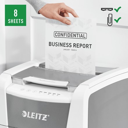 Leitz IQ Autofeed Office 150 Automatic Paper Shredder P4-13