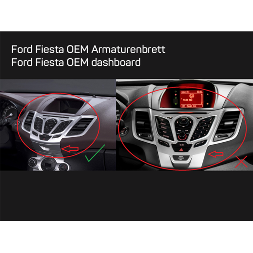 Maska autoradija ACV FORD FIESTA 2DIN silver-2