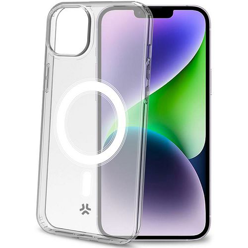 Maska za mobitel CELLY za iPhone 15 Plus, MAGSAFE prozirna-0