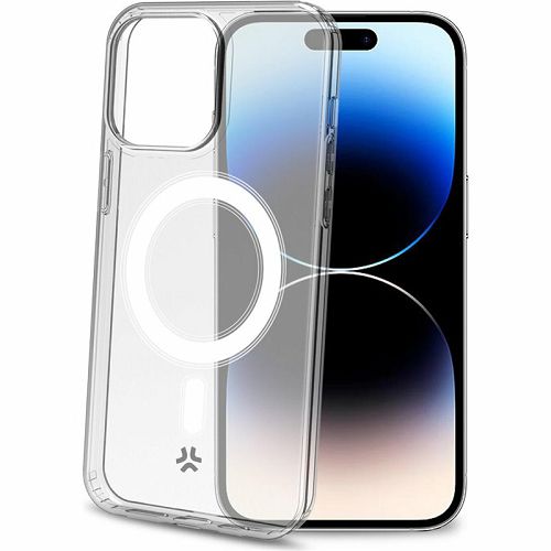 Maska za mobitel CELLY za iPhone 15 Pro, MAGSAFE prozirna-0