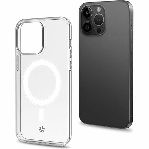 Maska za mobitel CELLY za iPhone 15 Pro, MAGSAFE prozirna-3