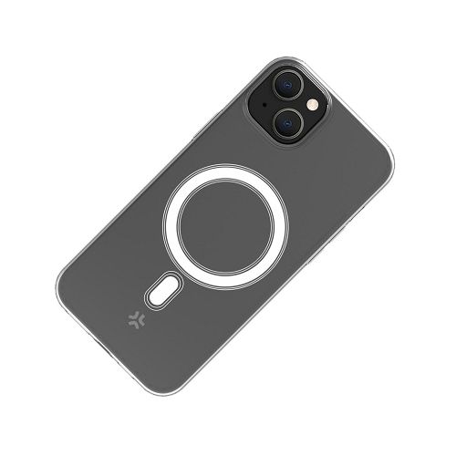 Maska za mobitel CELLY za iPhone 15, MAGSAFE prozirna-1
