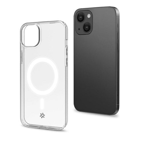 Maska za mobitel CELLY za iPhone 15, MAGSAFE prozirna-2