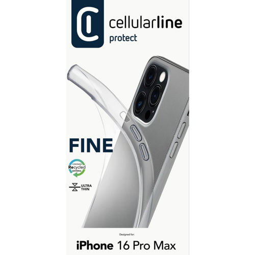 Maska za mobitel CELLULARLINE za IPHONE 16 Pro Max, FINE, prozirna-3