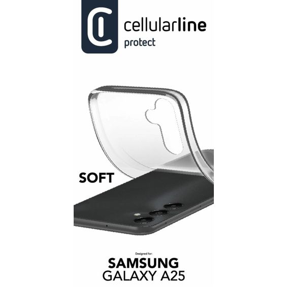 Maska za mobitel CELLULARLINE za SAMSUNG GALAXY A25 5G prozirna-5