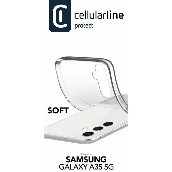 Maska za mobitel CELLULARLINE za SAMSUNG GALAXY A35 5G, prozirna-3