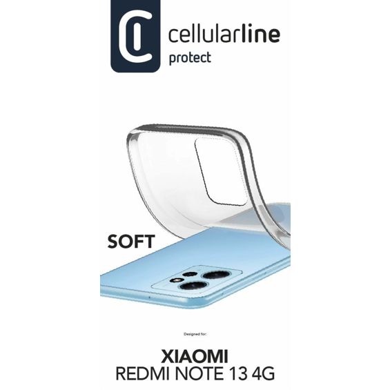 Maska za mobitel CELLULARLINE za XIAOMI REDMI NOTE 13 5G, prozirna-2