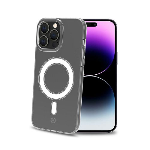 Zaštitna maska za iPhone 14 Pro Max CELLY, TPU, MAGSAFE prozirna-0