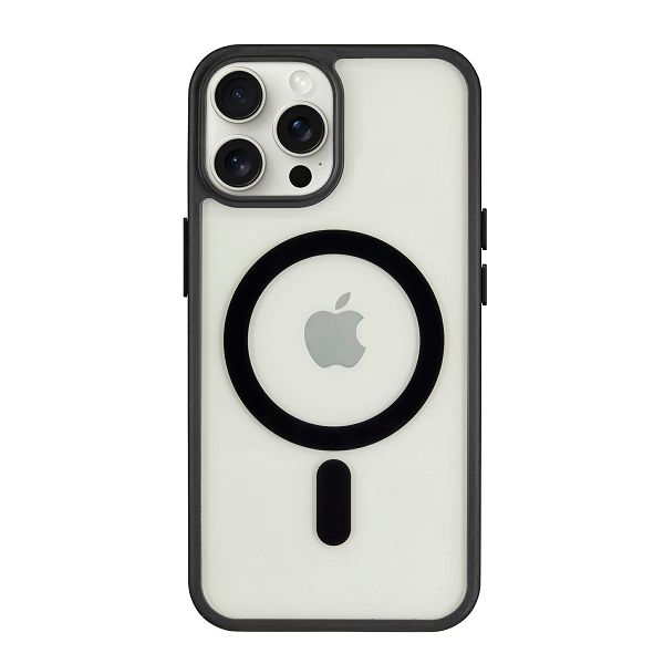Zaštitna maska MAX MOBILE za iPhone 16 Pro (MagSafe) crna-0