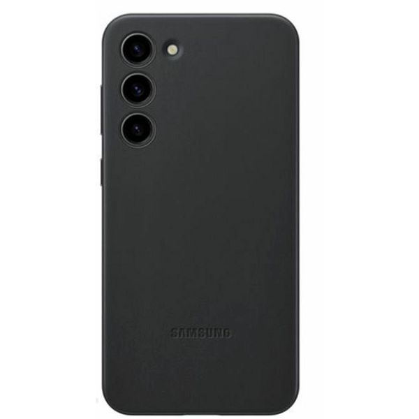 Maska za mobitel SAMSUNG S23+, EF-VS916LBEGWW, kožna crna-0