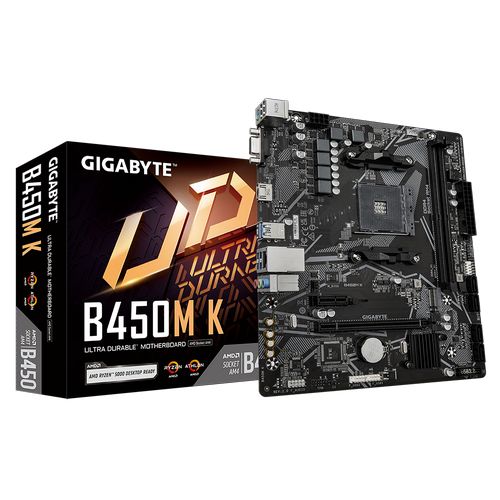 Matična ploča GIGABYTE B450M K (AM4 mATX, DDR4, SATA3, USB3.2Gen1, HDMI)-2