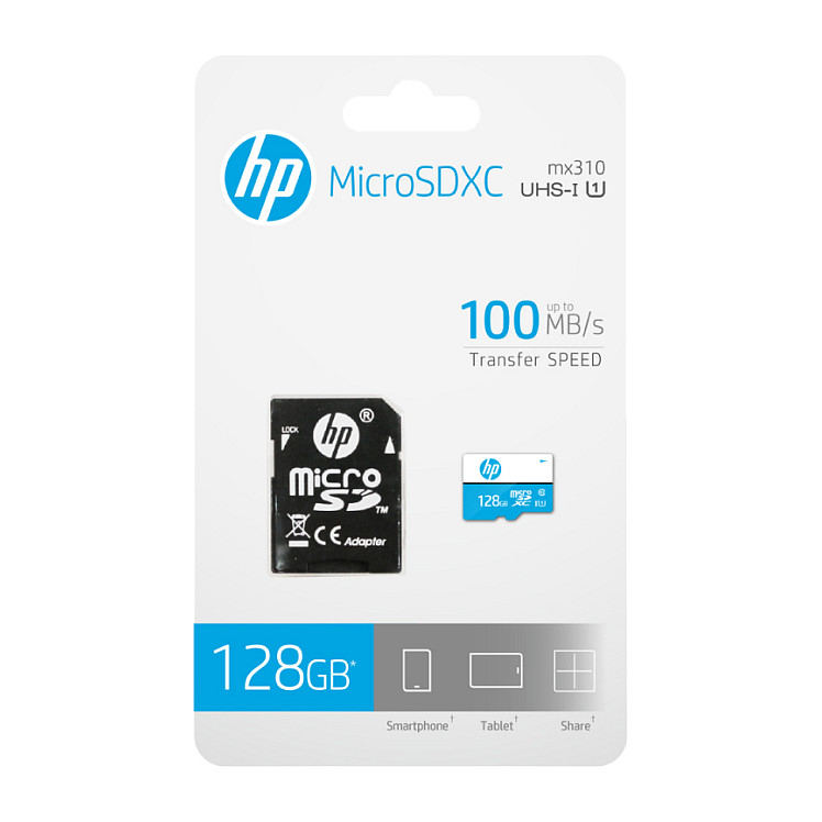 Memorijska kartica HP 128GB, MicroSD mi210, U1, s adapterom-3