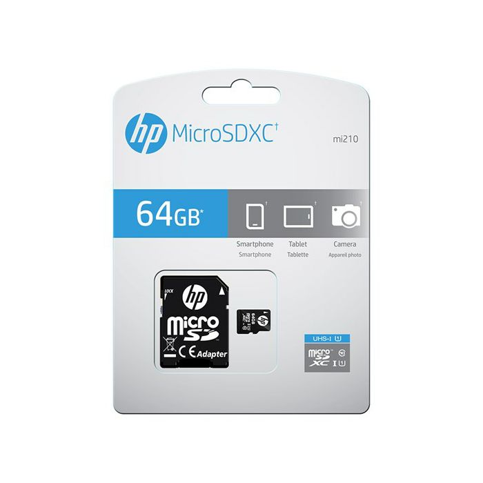 Memorijska kartica HP 64GB, MicroSD mi210, U1 s adapterom-2
