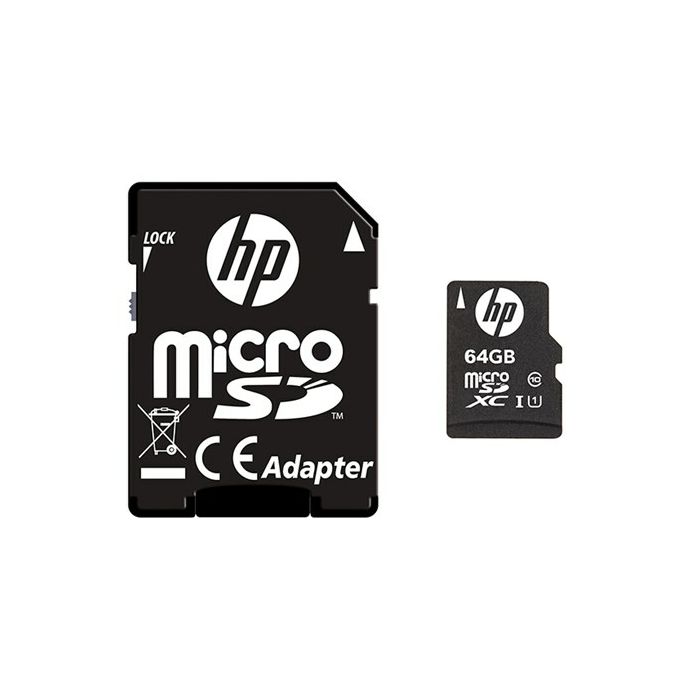 Memorijska kartica HP 64GB, MicroSD mi210, U1 s adapterom-0