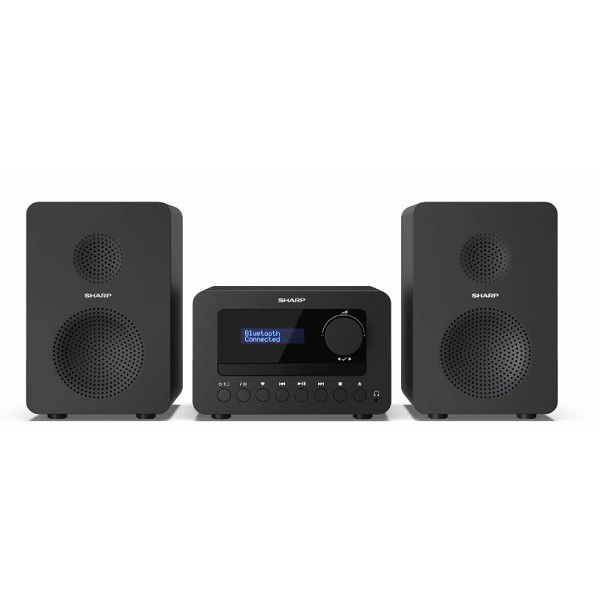 Sharp XL-B520D(BK) Tokyo Hi-Fi Micro System 2.0, FM/DAB/DAB+/USB, CD, Bluetooth 5.0, Aux-in, Black | Sharp | Tokyo Hi-Fi Micro System 2.0 | XL-B520D(BK) | Black | USB port | AUX in | Bluetooth | CD pl