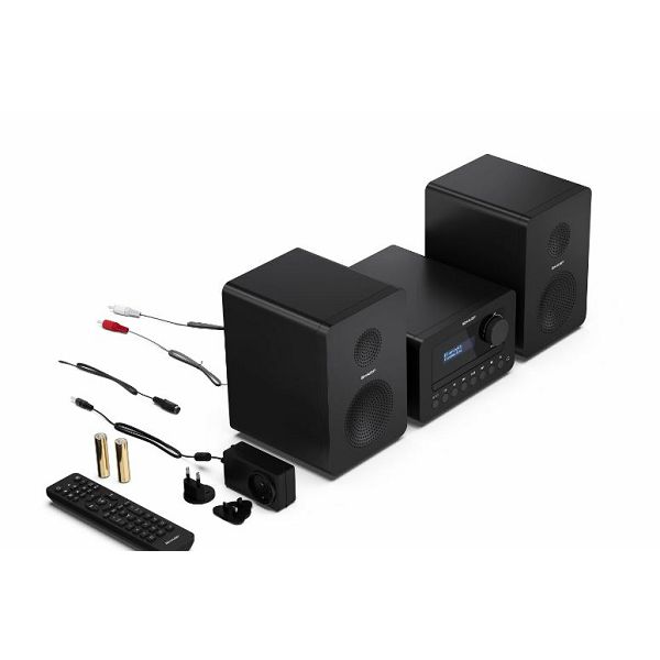 Sharp XL-B520D(BK) Tokyo Hi-Fi Micro System 2.0, FM/DAB/DAB+/USB, CD, Bluetooth 5.0, Aux-in, Black | Sharp | Tokyo Hi-Fi Micro System 2.0 | XL-B520D(BK) | Black | USB port | AUX in | Bluetooth | CD pl-3