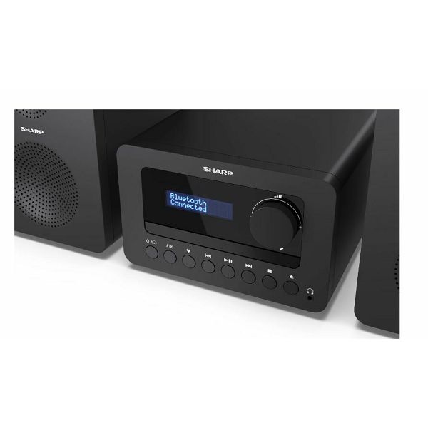 Sharp XL-B520D(BK) Tokyo Hi-Fi Micro System 2.0, FM/DAB/DAB+/USB, CD, Bluetooth 5.0, Aux-in, Black | Sharp | Tokyo Hi-Fi Micro System 2.0 | XL-B520D(BK) | Black | USB port | AUX in | Bluetooth | CD pl-4