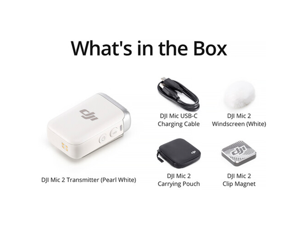 Mikrofon DJI Mic 2, 1 TX platinum white-4