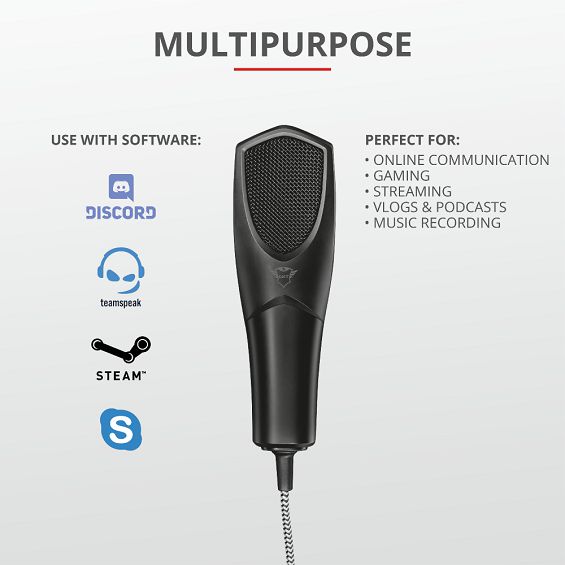 Mikrofon TRUST GXT232 Mantis, streaming, USB crni-3