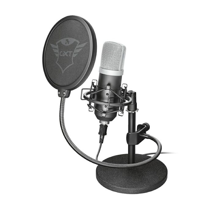 Mikrofon TRUST GXT252 Emita, profesionalni studijski, USB crni-0