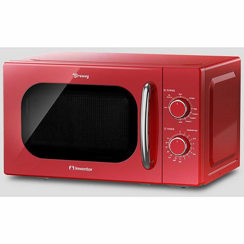 Mikrovalna pećnica INVENTOR MWOR-20LR retro crvena-0