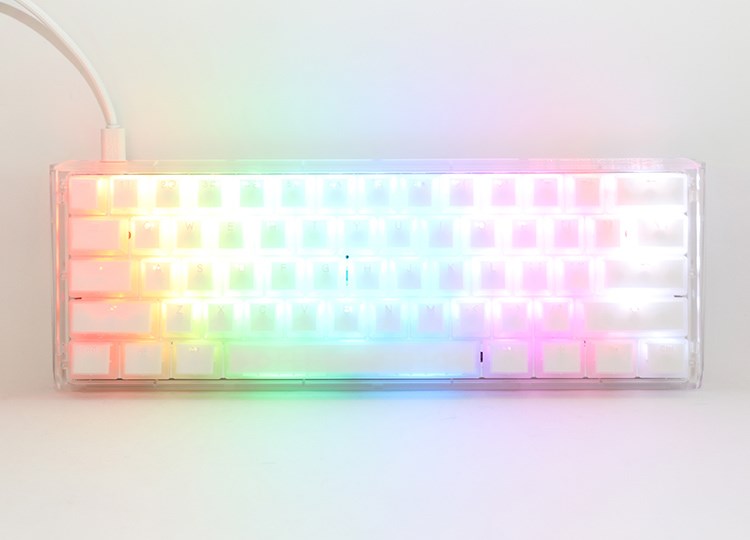 Mini Tipkovnica gaming DUCKY ONE 3 Aura bijela (RGB LED, MX-Silent-Red)-3