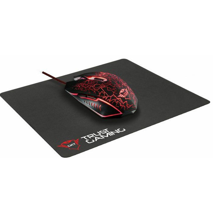 Miš + podloga TRUST GXT 783 Izza, LED, 2400dpi, žični, gaming-0