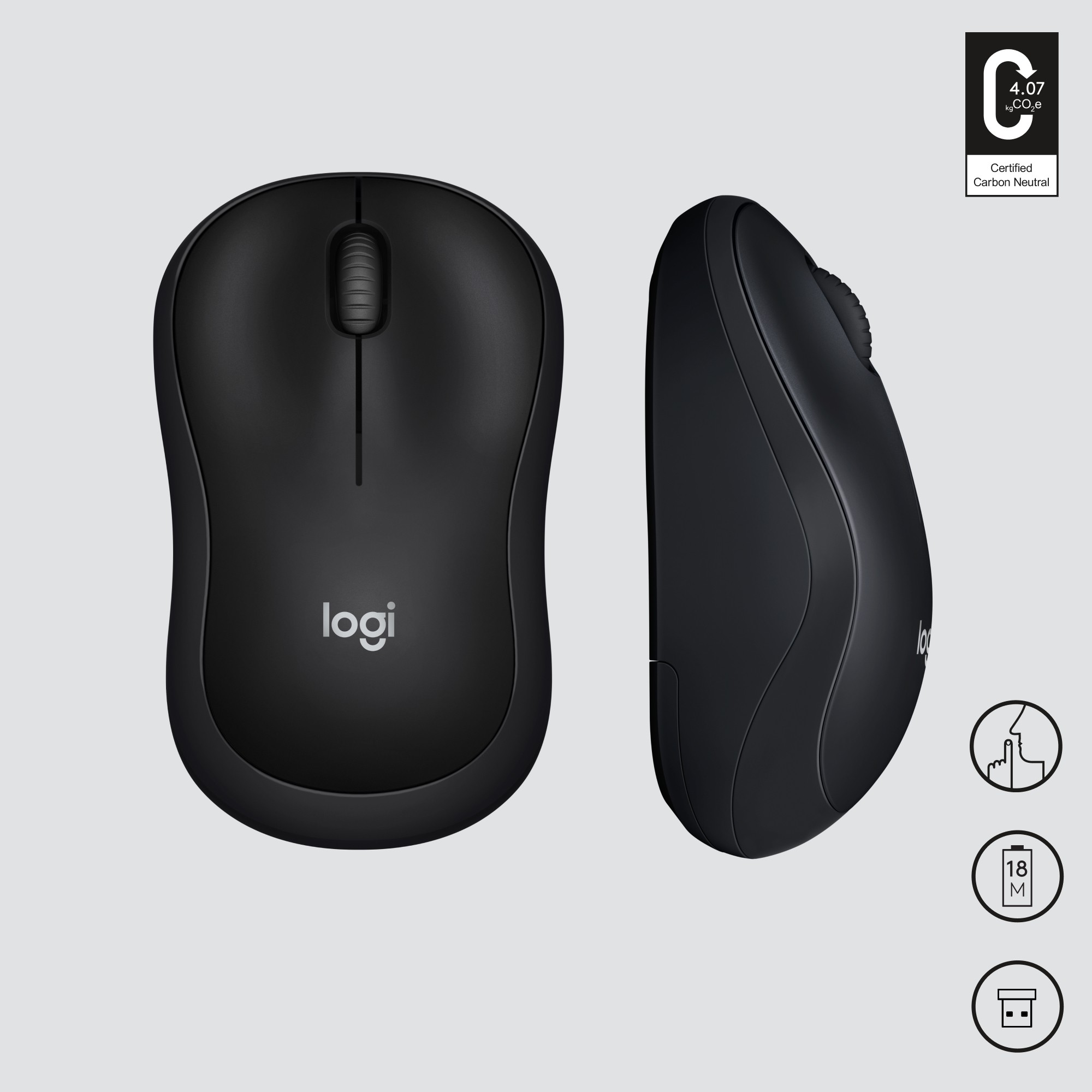 Miš LOGITECH M220 Silent (crni, bežični), 910-004878-14